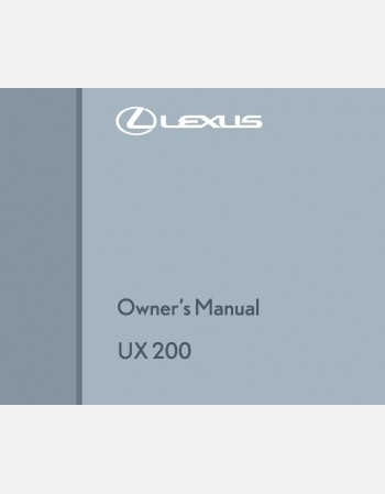 lexus ux200 20222023& 2024 owners manual